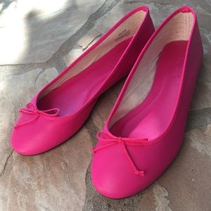 J.Crew Classic Leather Ballet Flats